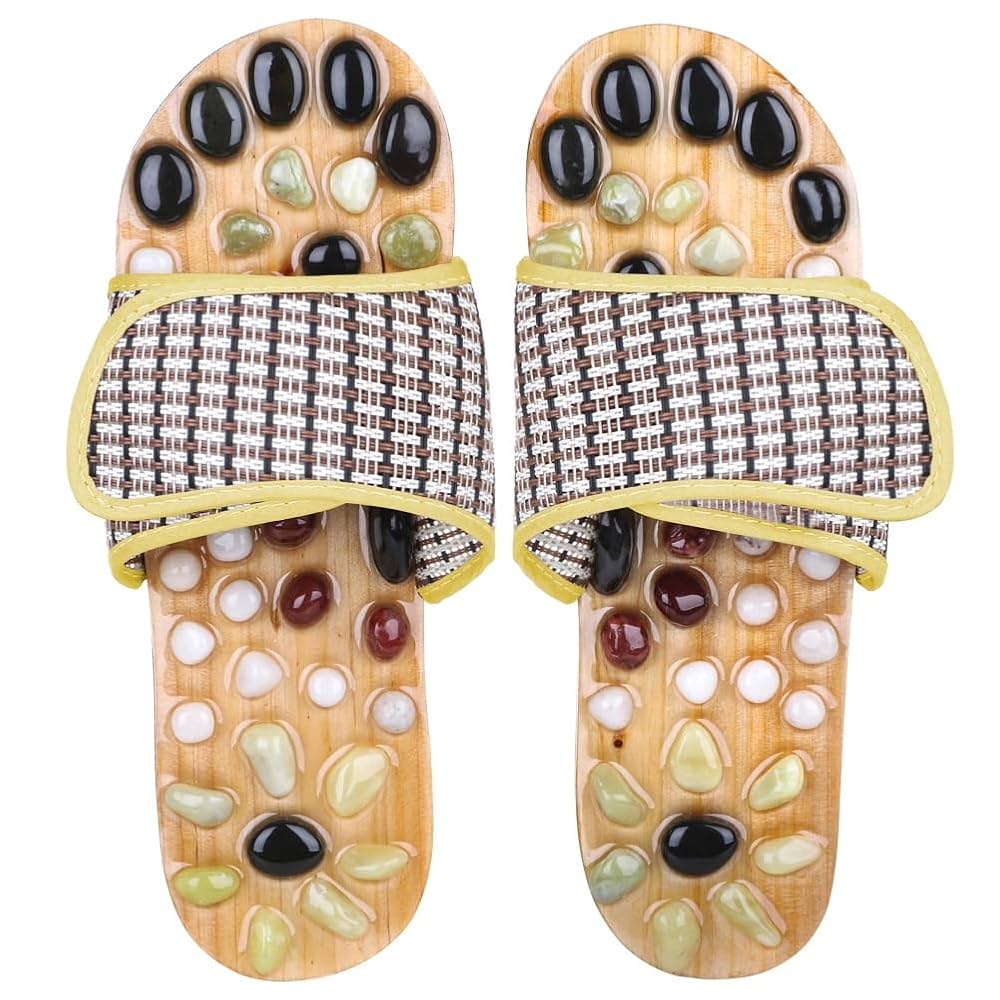 Amazon.com: Acupressure Massage Slippers with Earth Stone